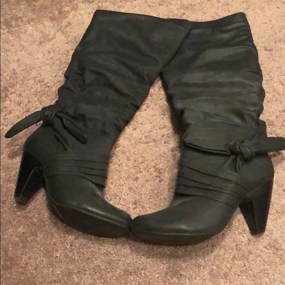 Faux leather Mid calf boots - Picture 2 of 4